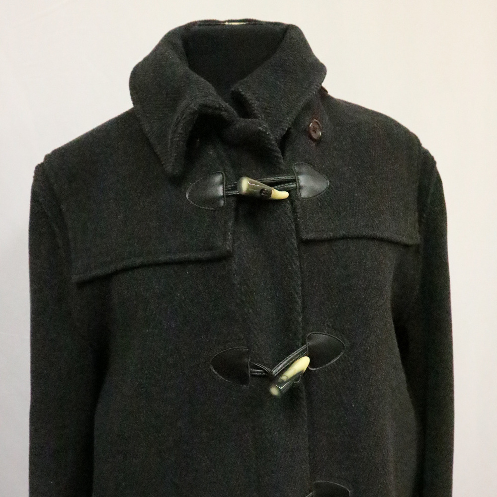 Vintage STEFANO LANDI Italian Wool Hooded Coat - Picture 3 of 7